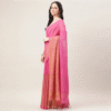 Nyra – Hot Pink Handwoven Linen Tissue Saree