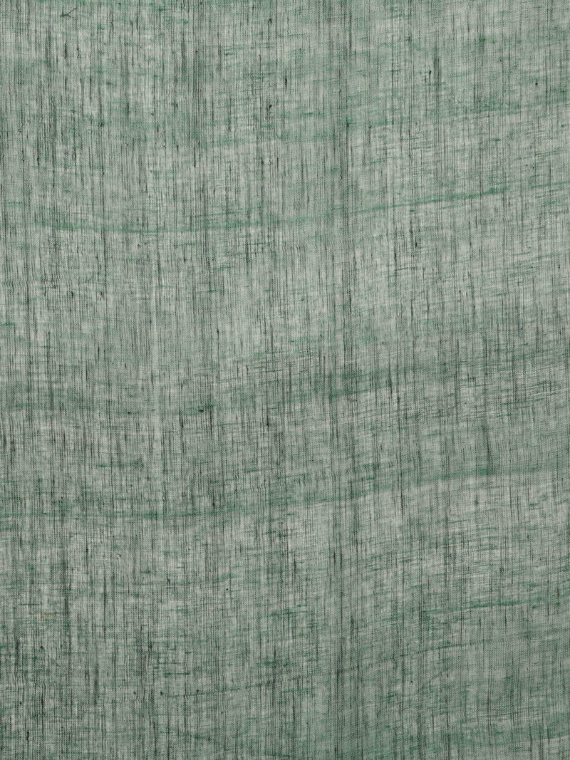 Rangrez – Linen by Linen Jamdani Saree with Multicolour Pallu - Image 6