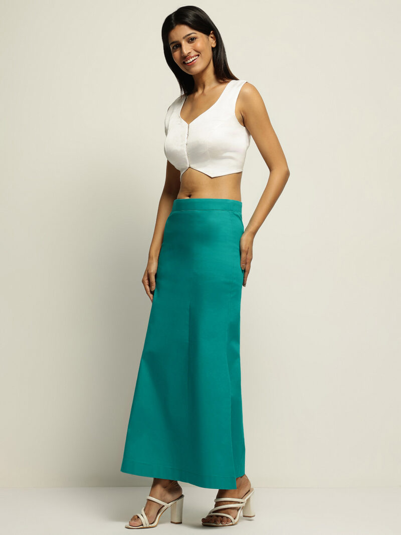 RAMA GREEN SAREE SHAPEWEAR - Image 2