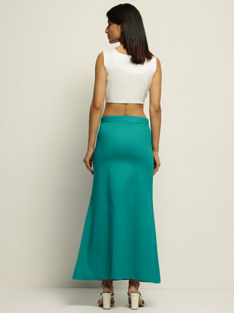 RAMA GREEN SAREE SHAPEWEAR - Image 4