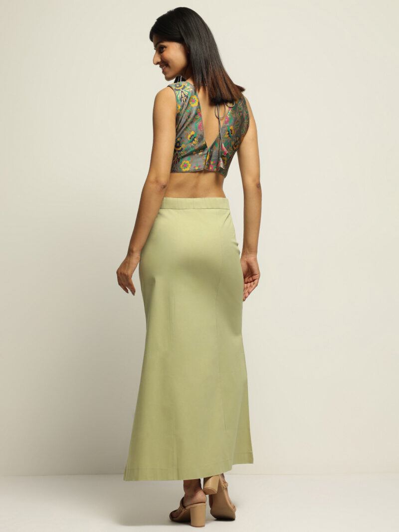 PISTA GREEN SAREE SHAPEWEAR - Image 3