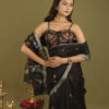 Raaya Black Banarasi Saree