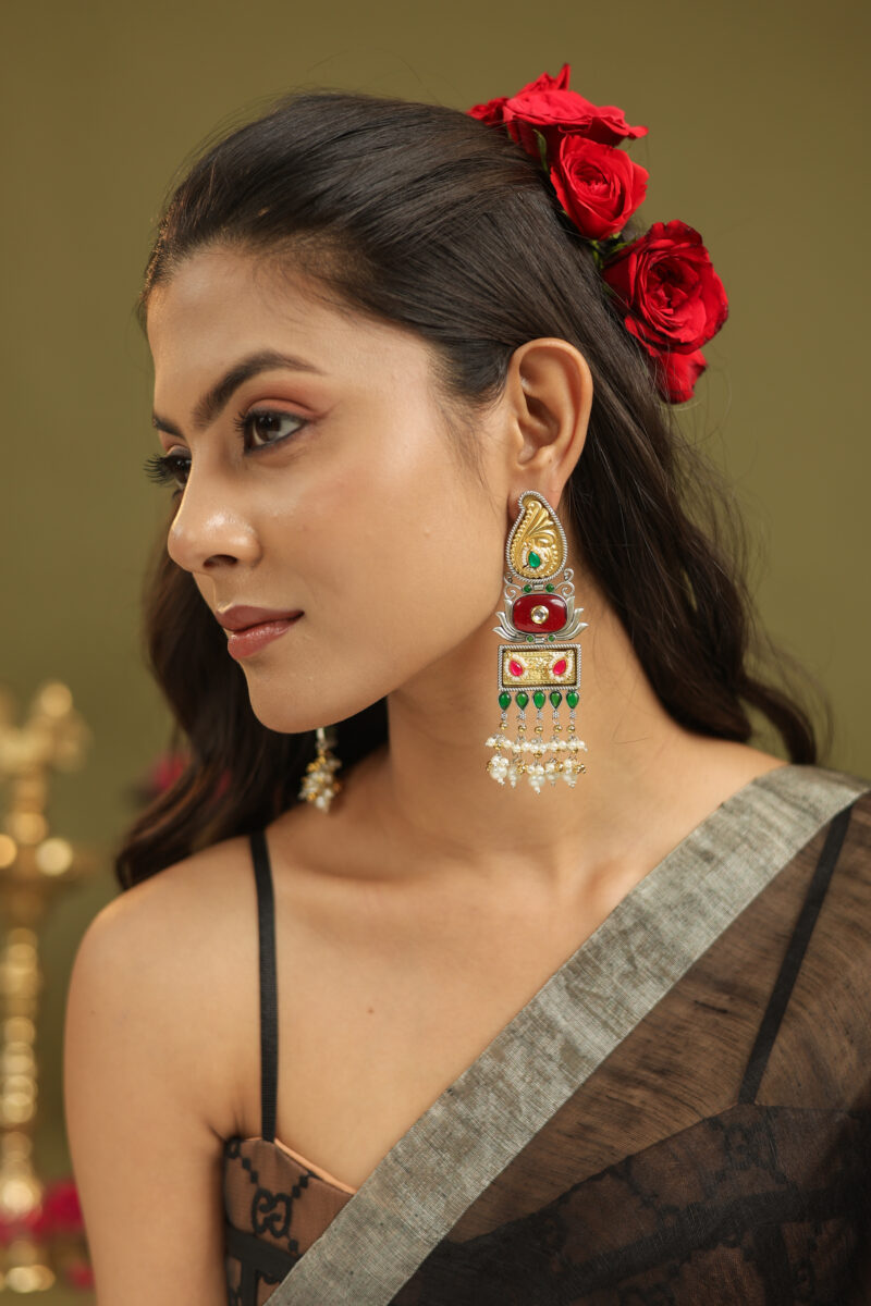Raaya Black Banarasi Saree - Image 19