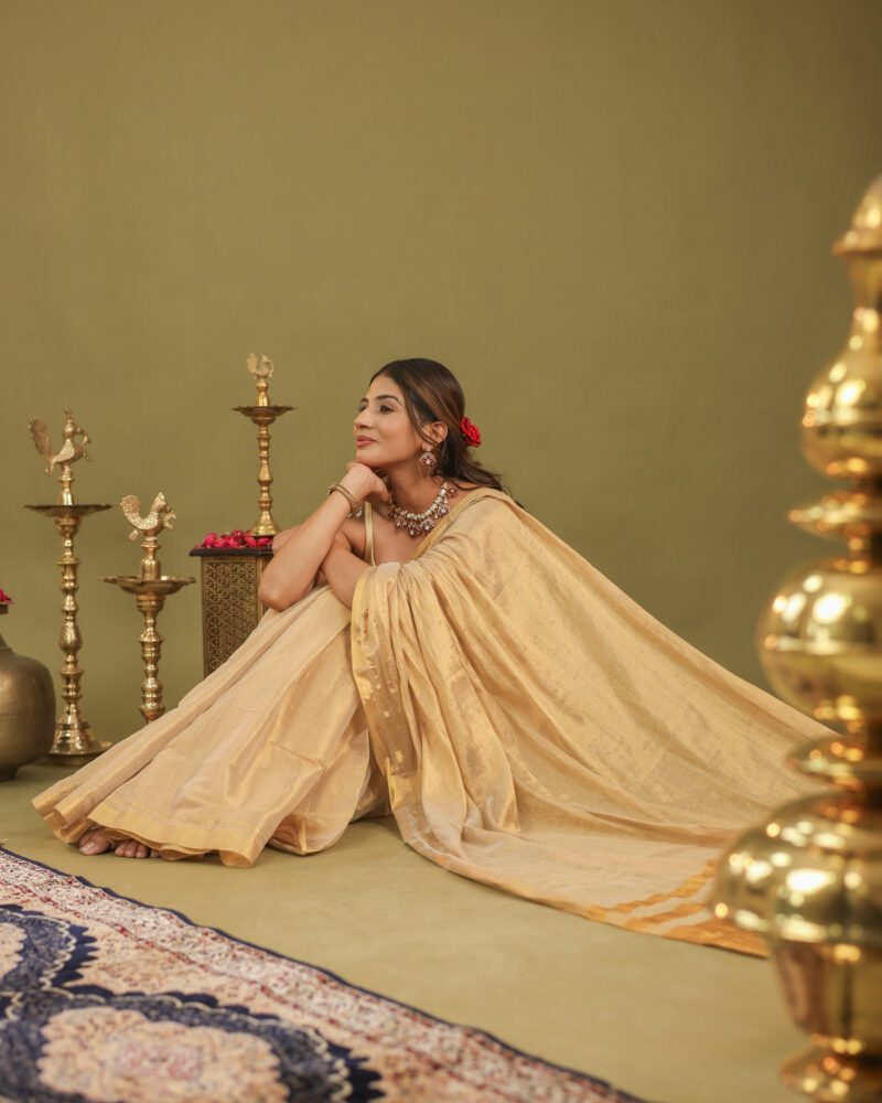 Navya Sunheri Banarasi Saree - Image 11