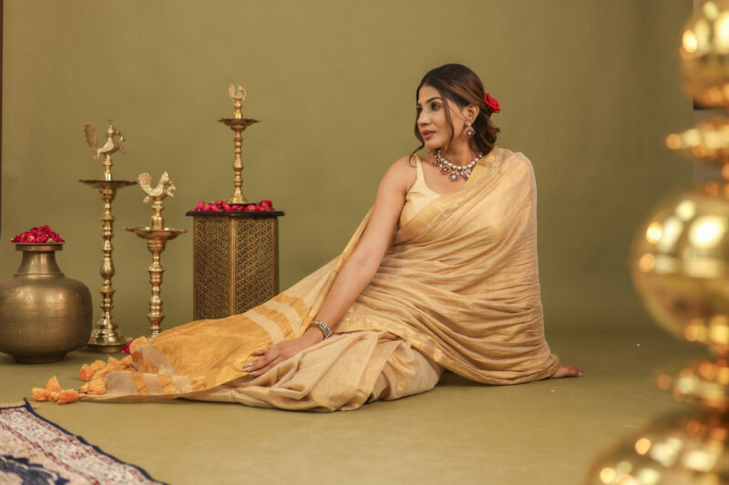 Navya Sunheri Banarasi Saree - Image 12