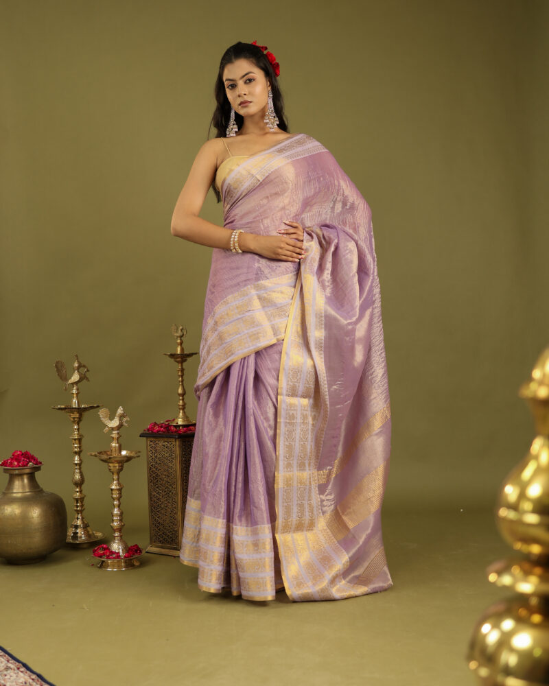 Noor Mauve Banarasi Saree
