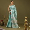 Navya Aqua Banarasi Saree