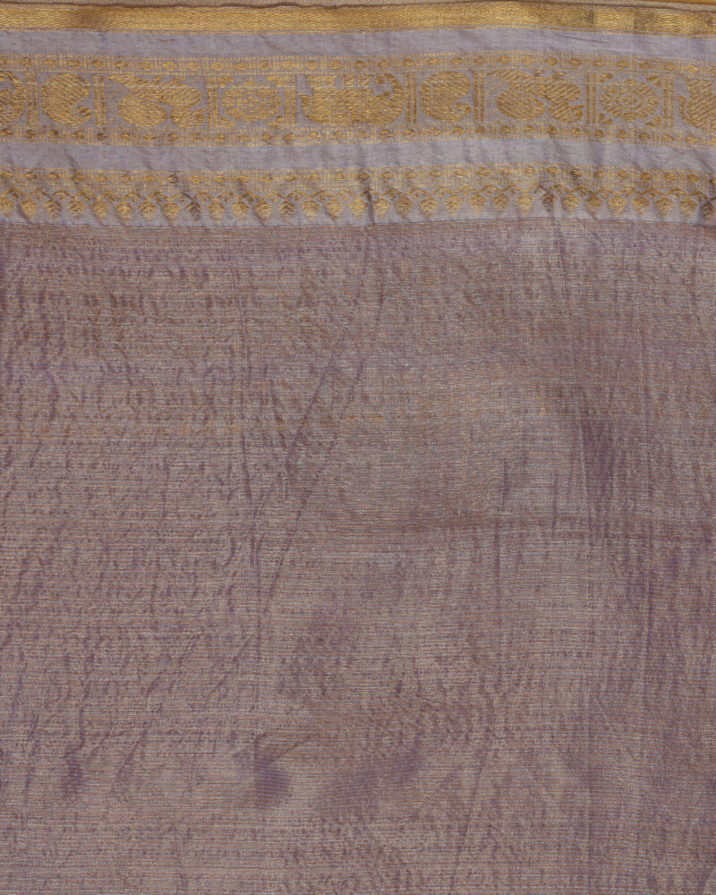 Noor Mauve Banarasi Saree - Image 12